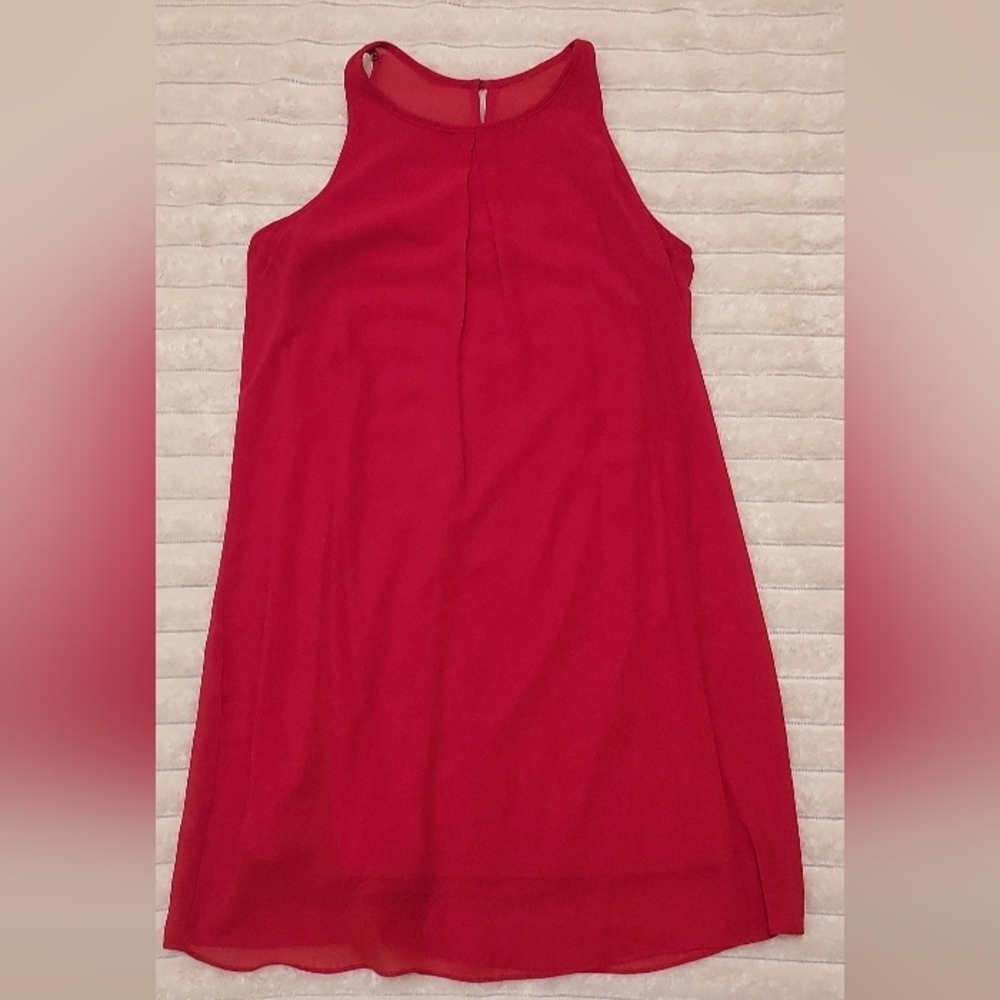 4/$18 A. Byer Vibrant Red Backless Dress